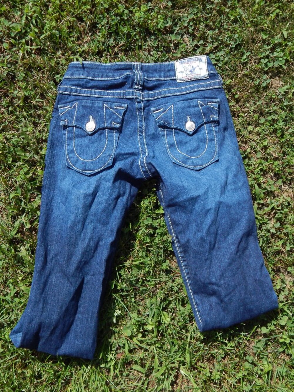 True Religion Women's Straight Leg Jeans - Dark Blue - Picture 4 of 4